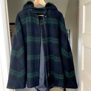 Zara Plaid Winter Cape